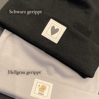 Beanie Muetze für Babys aus BIO Baumwolle