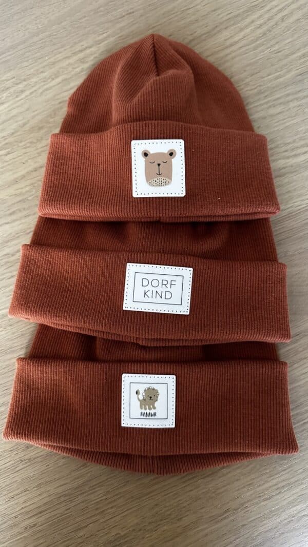 Beanies in Rost gerippt – Bild 3