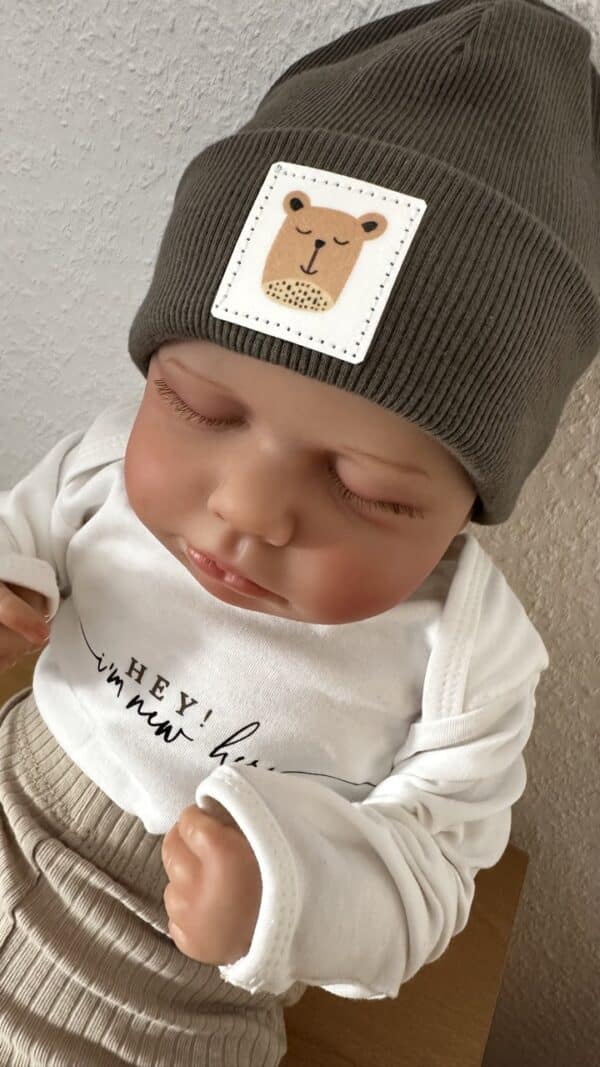 Beanies in Tanne gerippt