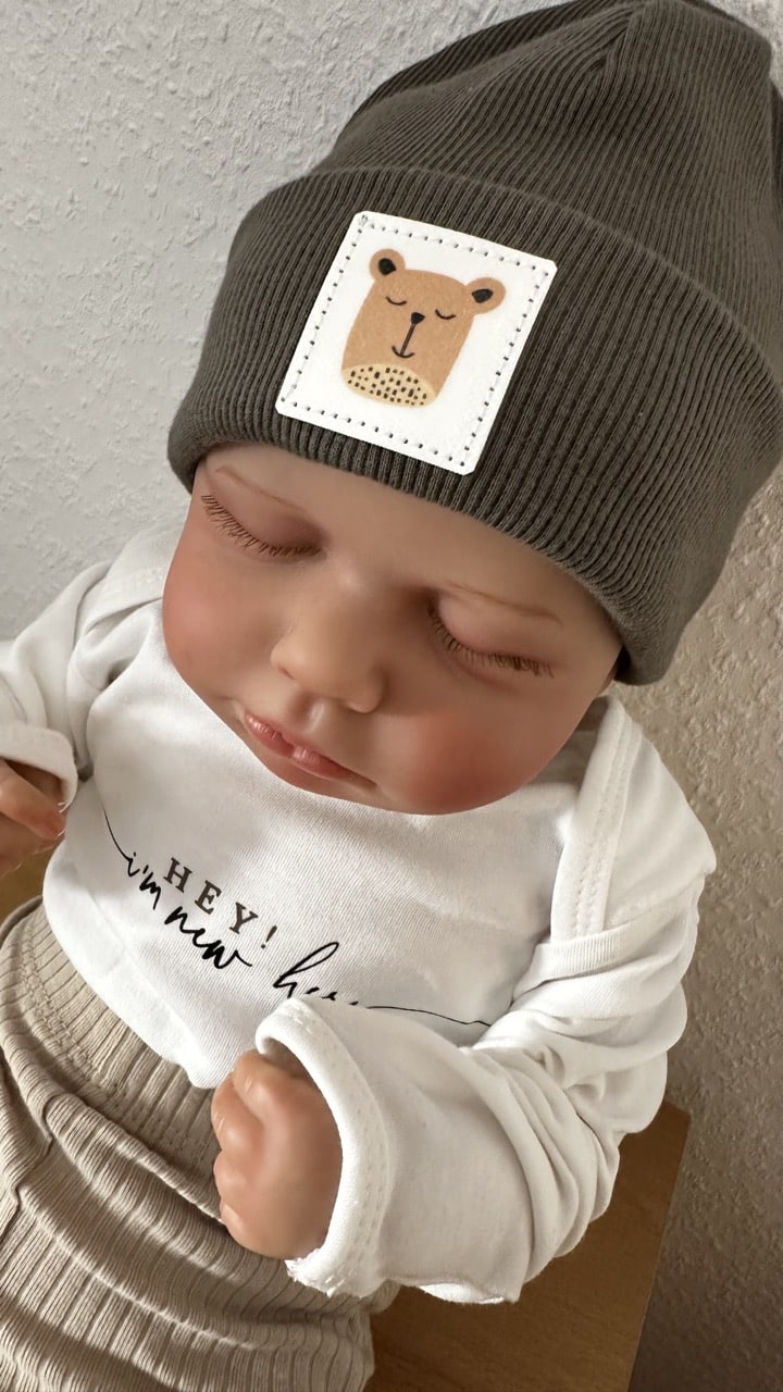 Beanies in Tanne gerippt